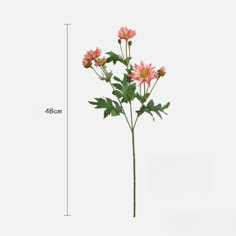 bouquet artificiel fleurs soie rose blanc vert vase transparent décoration intérieure mariage anniversaire