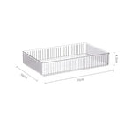 boîtes rangement transparentes plastique réutilisables modernes minimalistes très transparentes articles divers