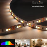 ruban led blanc chaud 120 led mètre 12v cwi 95 decoration