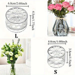 support fleurs transparent moderne perforé adhésif diy 2pcs 4pcs vase