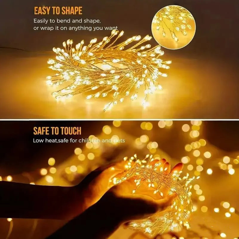 guirlande lumineuse solaire multicolore 100 led 3m moderne jardin fêtes mariage noël
