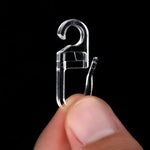 crochet moderne transparent fixations rideau polonais accessoires voies uni durable