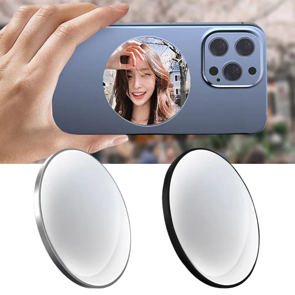 support téléphone bleu blanc noir aimant moderne pratique rond translucent