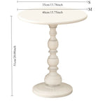 table basse rétro noire blanche nordique diamètre 35cm 40cm minimaliste sculptée salon chambre