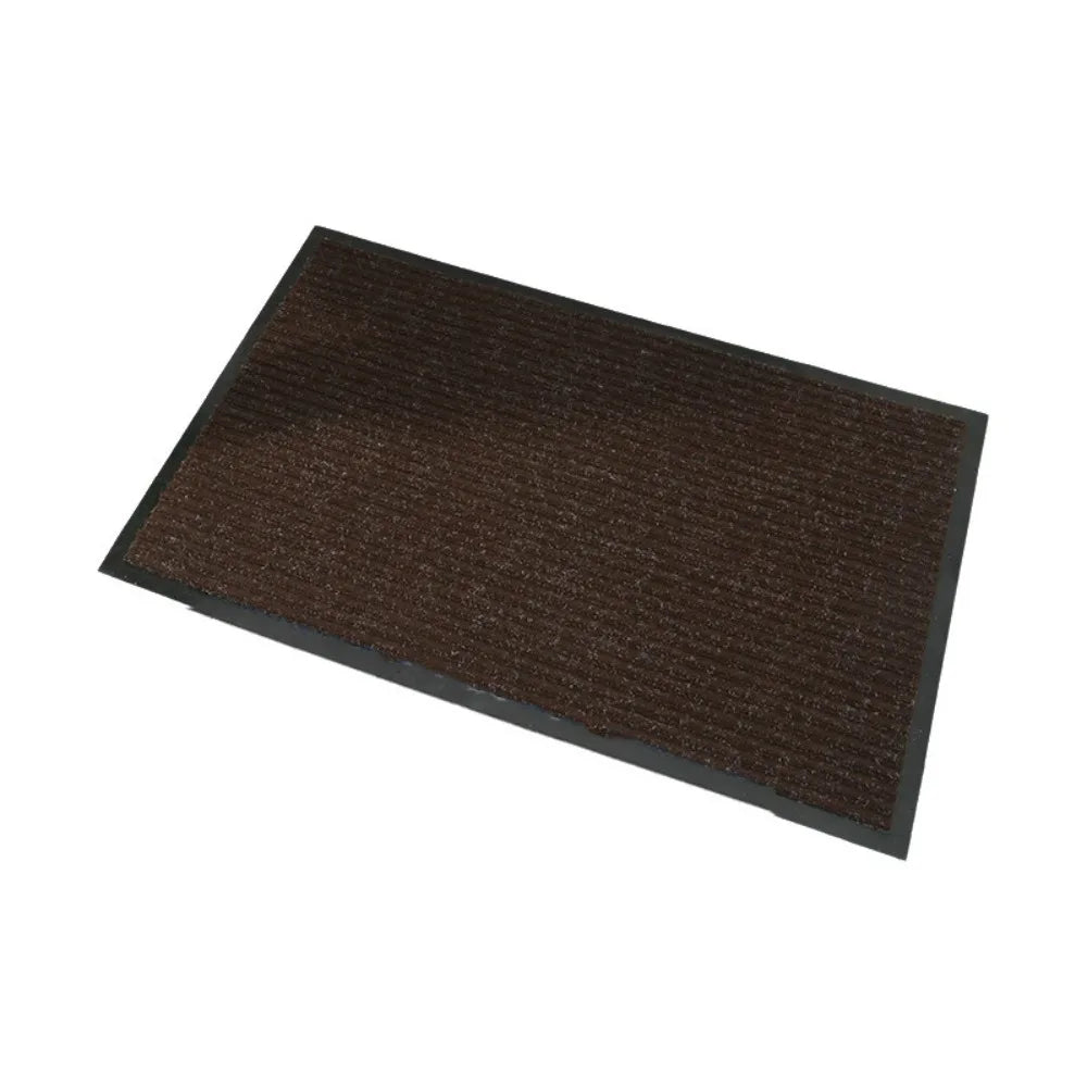tapis sol antidérapant gris marron noir texturé stries verticales moderne minimaliste PVC non slip