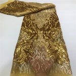 tissu dentelle sequins broderie élégant polyester coton mariage décoration voile