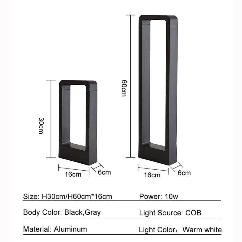 lampe solaire moderne industrielle ip65 led 85265v vis fixations noir gris