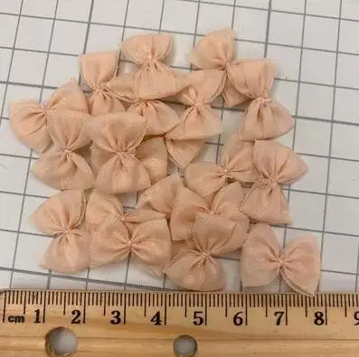 rubans nœuds couleur rose pâle beige clair vert pastel décoratifs élégants écologiques polyester tissu