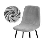 chaise moderne velours uni bleu marine marron violet orange rose pâle