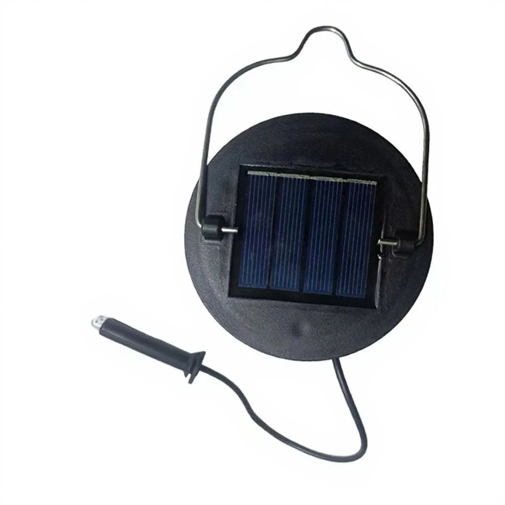 panneau solaire remplacement lampe deco exterieure noire jaune texture solaire led rechargeableextérieur