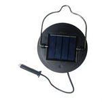 panneau solaire remplacement lampe deco exterieure noire jaune texture solaire led rechargeableextérieur