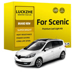 ampoules led voiture blanc bleu crystal moderne kit éclairage intérieur renault scenic 2003 2020