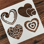 Stencil blanc motifs floraux palmiers oiseaux raisins feuilles bricolage scrapbooking decoration