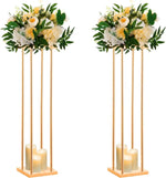 support fleurs métal doré moderne hauteur 100cm 60cm 80cm minimaliste décoration intérieure vases bougies