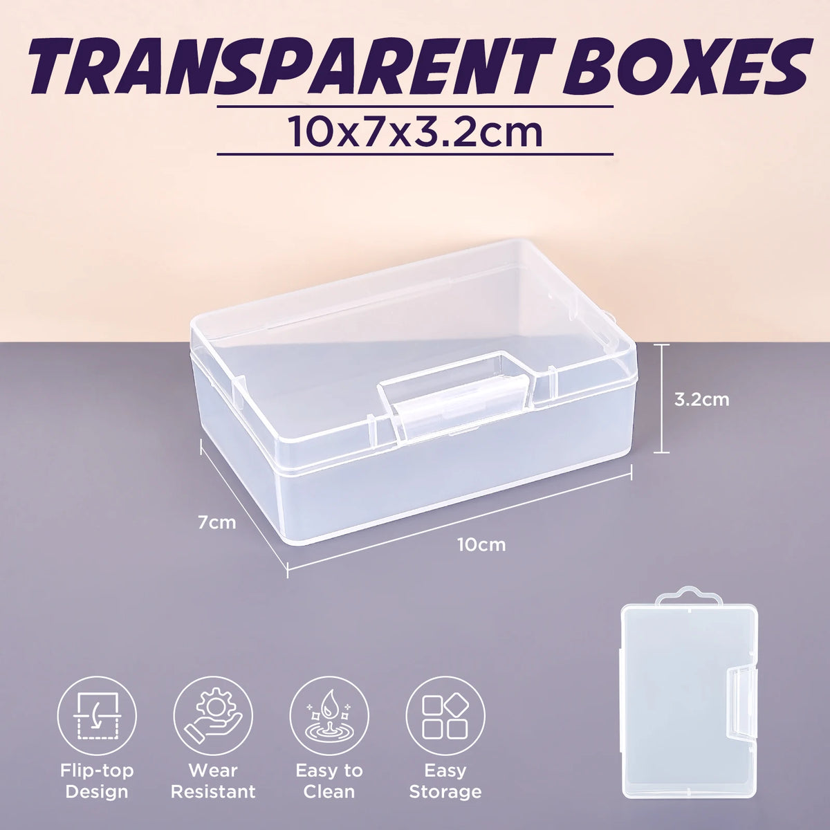 boîtes rangement transparentes multifonctionnelles poignées pratiques scies ciseaux bobines fil