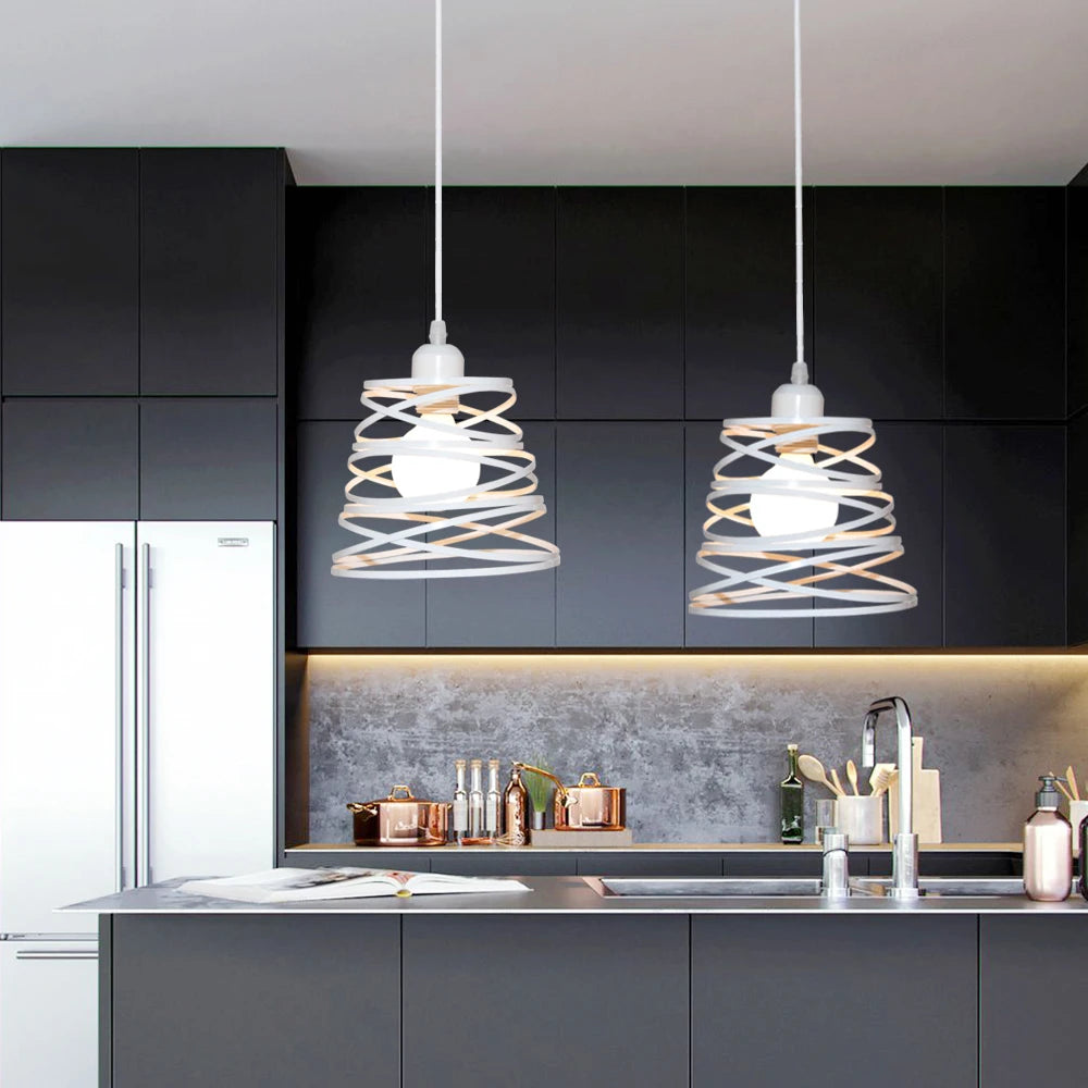 Luminaire industriel blanc pour chambre