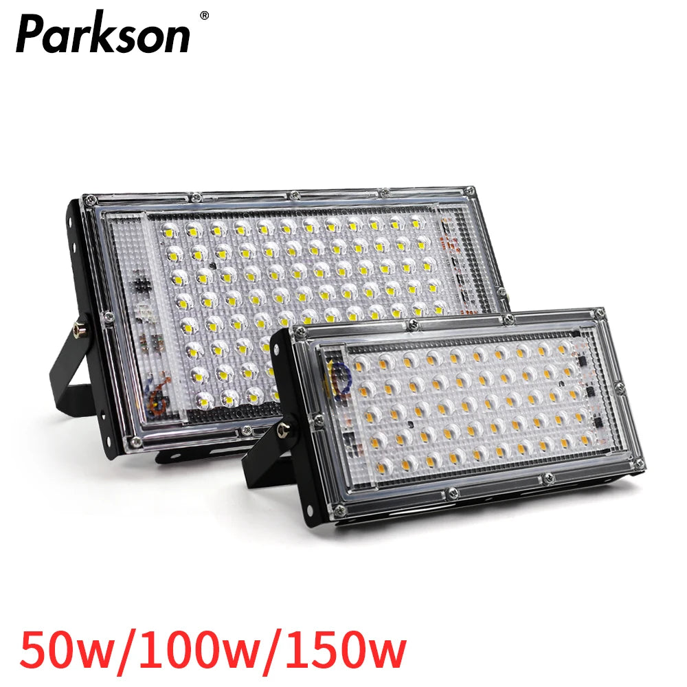 projecteur led 100w 150w 50w ip65 étanche noir moderne câbles couleur fixation mur extérieur