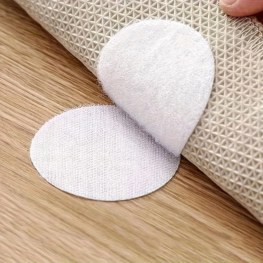 tapis protection antidérapants disques adhésifs gris beige meubles durable sans résidu fixations tissées travaux