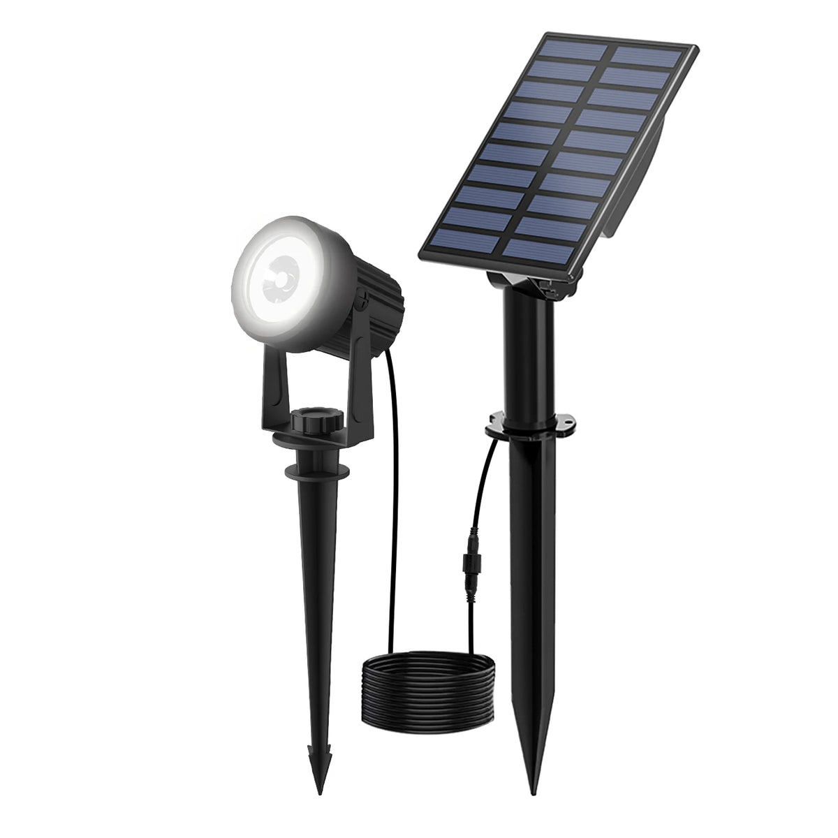 projecteur solaire led ip65 étanche contemporain solar power opaque noir moderne vacances