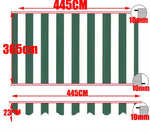 bannière d'étendage rayée moderne imperméable protection balcon jardin bleu marine rouge vert