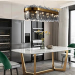 suspension lumineuse moderne or blanc rondes transparentes 90 260V 249 2000lm