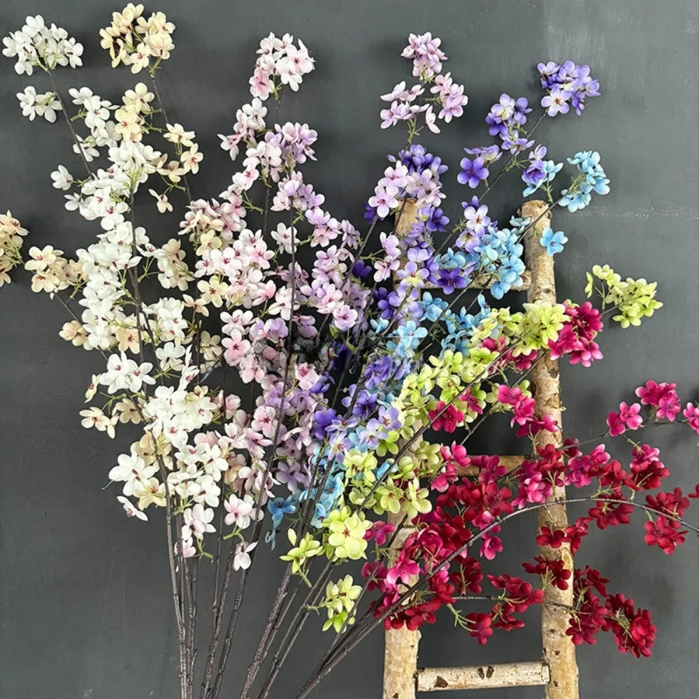 guirlande fleurs artificielles naturelles intérieur décoration maison blanc rose violet bleu rouge