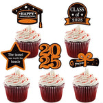 décorations cupcakes fête anniversaire glitter doré noir bleu vert piques messages graduation chiffres