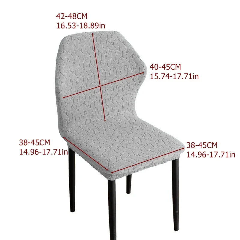 housses chaise moderne motif ondulé gris clair 100 polyester élastique