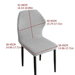 housses chaise moderne motif ondulé gris clair 100 polyester élastique