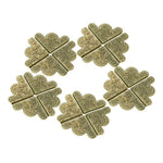 cornières décoratives fleurs feuilles adhésives bleu doré blanc bronze 43mm 43mm