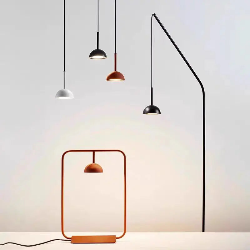 lampe led moderne minimaliste noir blanc support mural interrupteur câble chambre salon