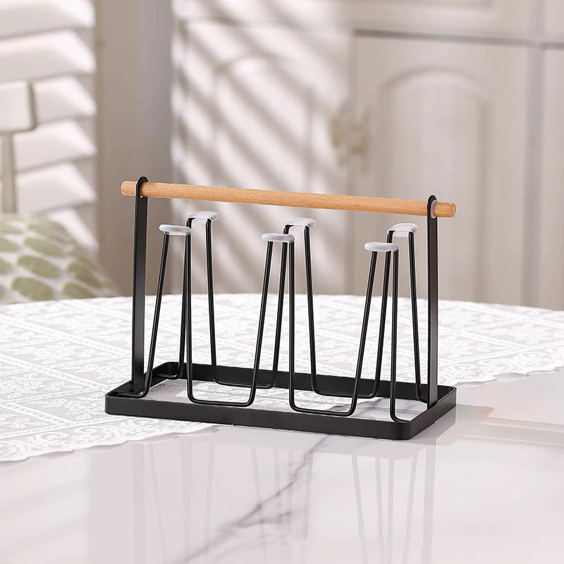 porte verres métal barre bois verres texturés bord doré carafe bois transparent magazines décoration