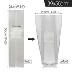 sac culture champignons blanc transparent respirant polypropylène clips fixation jardinage