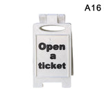 plaque signalisation humour clips texte imprimé travailler moderne blanc rouge