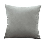 housse coussin carrée velours uni canapé salon décoration maison 45x45cm