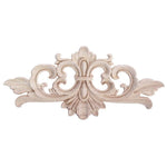 applique murale bois sculpté floral baroque beige opaque decoration interieur