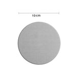 supports verre adhésifs tapis diatomées rond carré gris rose bleu texture granuleuse minimaliste maison
