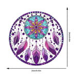 attrape rêves boho plumes fleurs violet bleu rose or pendaison décoration intérieure artisanal