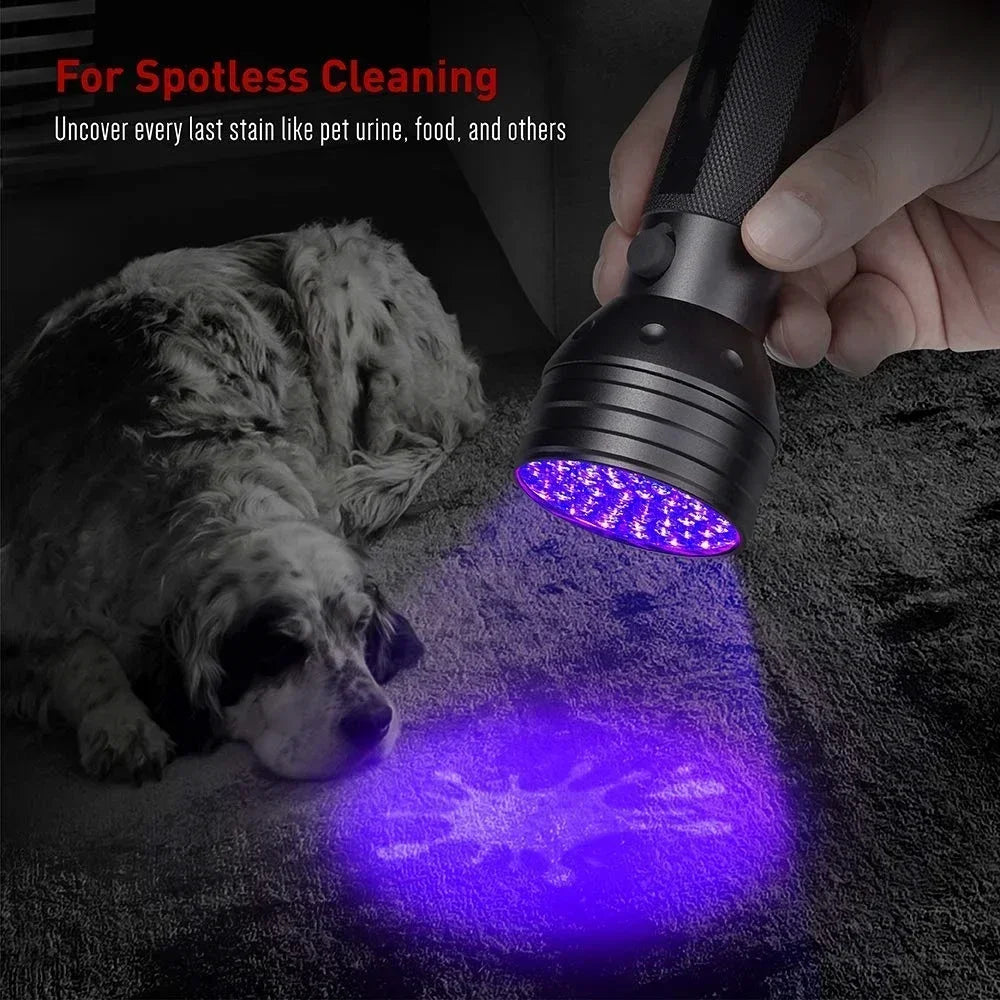 lampe torche uv noir texturée moderne cordelette détecteur urinaire animaux étancheurgence nail dryer 350