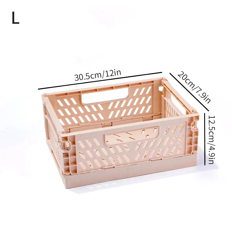 panier rangement pliable plastique perforé maison organisateur moderne