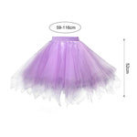 jupette tutu tulle femme classique élastique opaque mini blanc rose violet