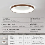 Lampe LED moderne grain bois blanc brun foncé éclairage quotidien 2000 82000 lumens 15