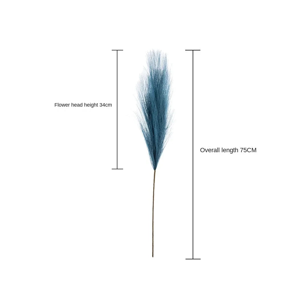 bouquet plumes artificielles gris rose beige bleu naturel rustique intérieur 75cm decoration fete mariage