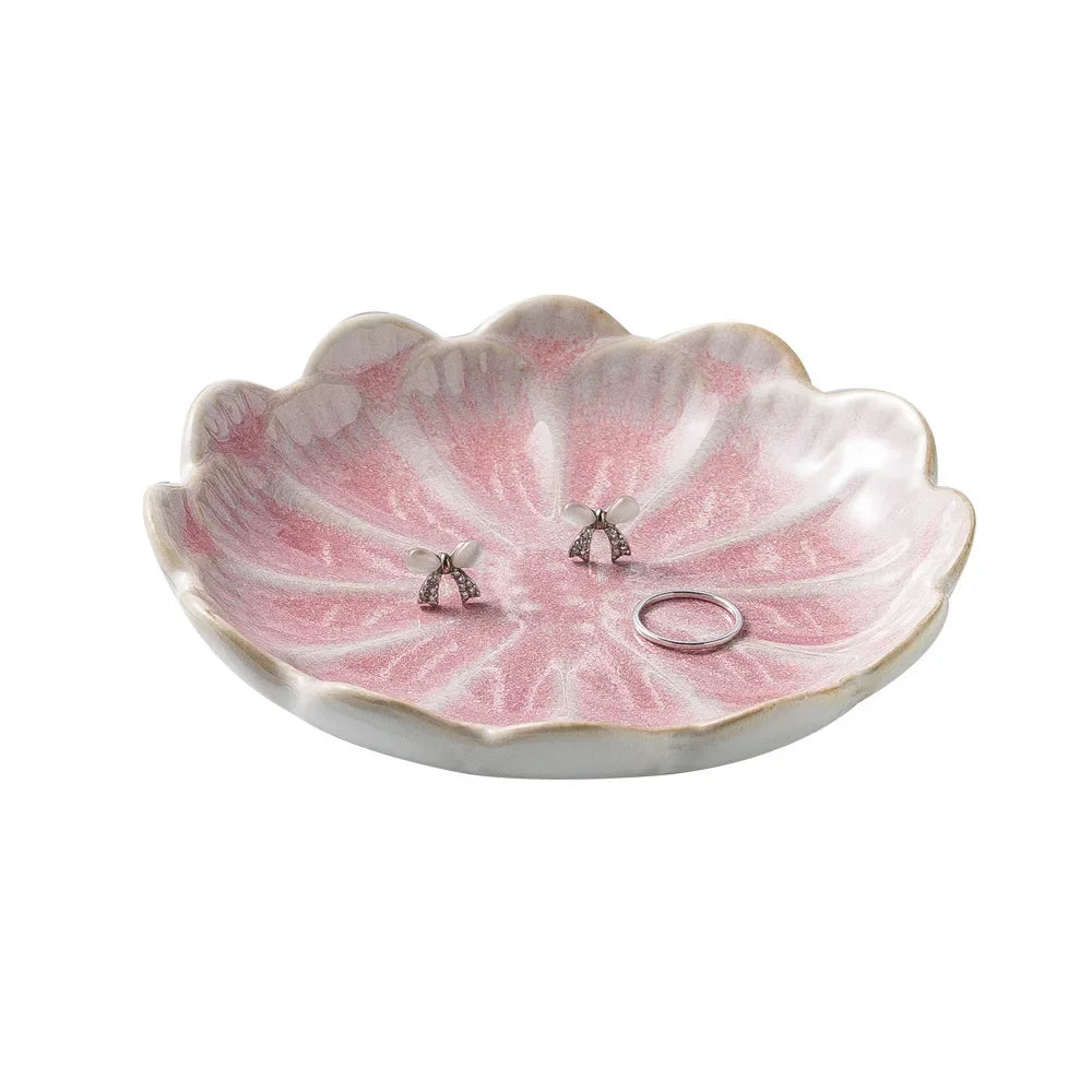 assiettes bijoux rose clair blanc bleu clair texture marbrée moderne élégant opacité