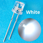 diodes led transparentes 5mm blanc rouge rose jaune bleu ultra lumineuses 20000mcd modernes 100