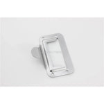support fixation moderne argenté plat lisse opacité rectangle métal