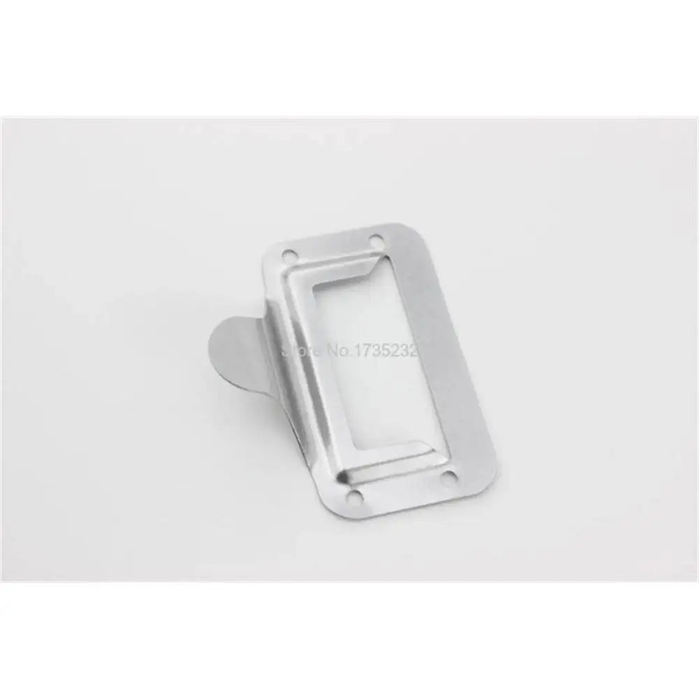 support fixation moderne argenté plat lisse opacité rectangle métal