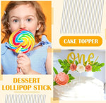 piquet transparent rayé moderne sucre gâteau décoration noël mariage fêtes piquets acrylique polyvalents plantes