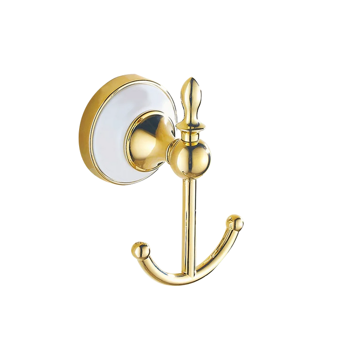 accessoires salle bain or blanc classique porte savon porte papier porte serviette porte brosse