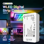 contrôleur numérique led wifi app wled strip light abs moderne blanc fonctionnel/gpio